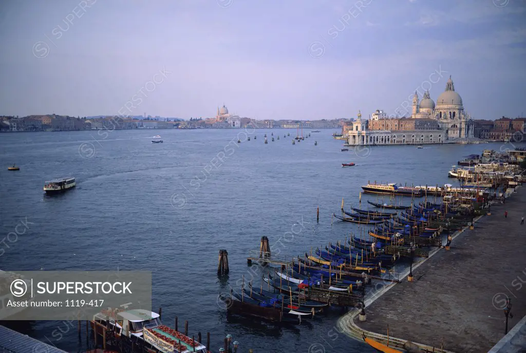Canale Grande Basilica di Santa Maria della Salute  Venice Italy   