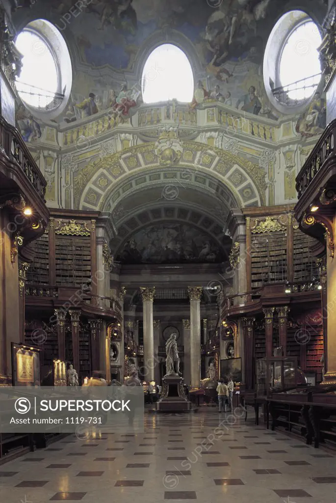 National Library Hofburg Palace Vienna Austria 