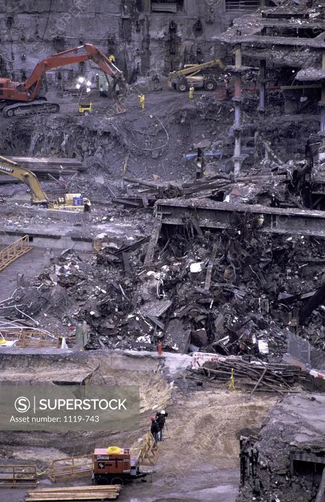 World Trade Center Attack Aftermath March 2002 New York City USA 