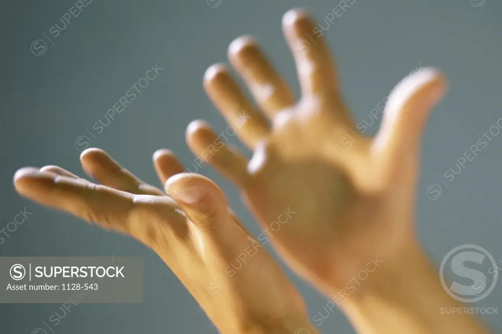 Close-up of a person's hands