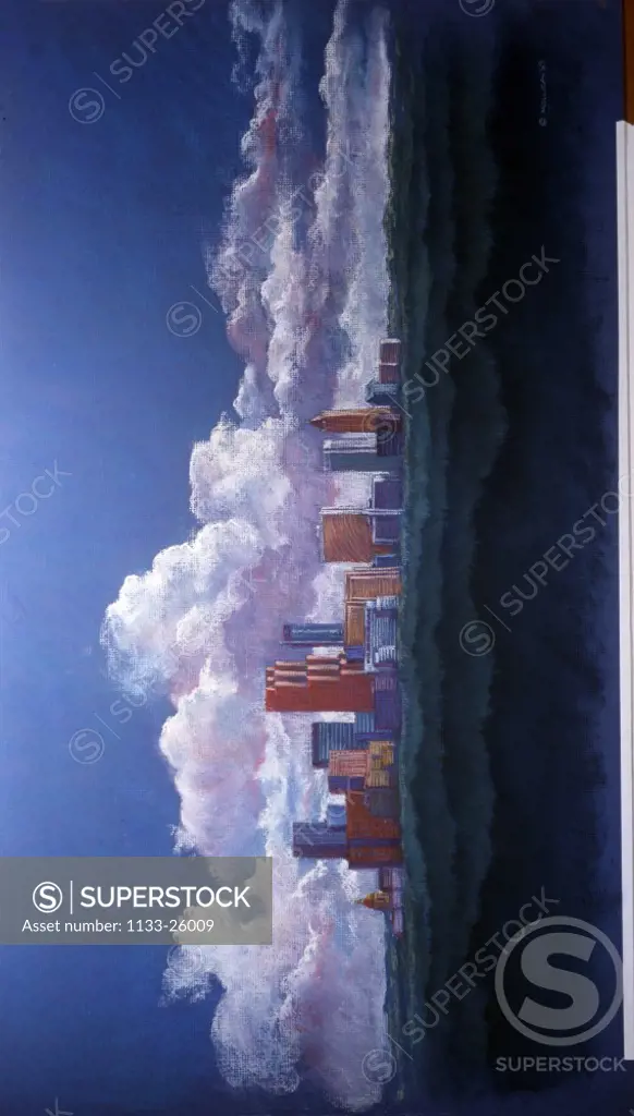 Atlanta Skyline by Patti Mollica, 1989