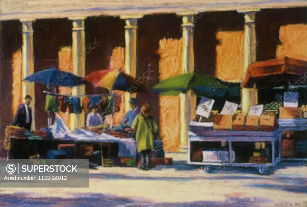 Canal Street Flea Market  1993 Patti Mollica (20th C./American) 
