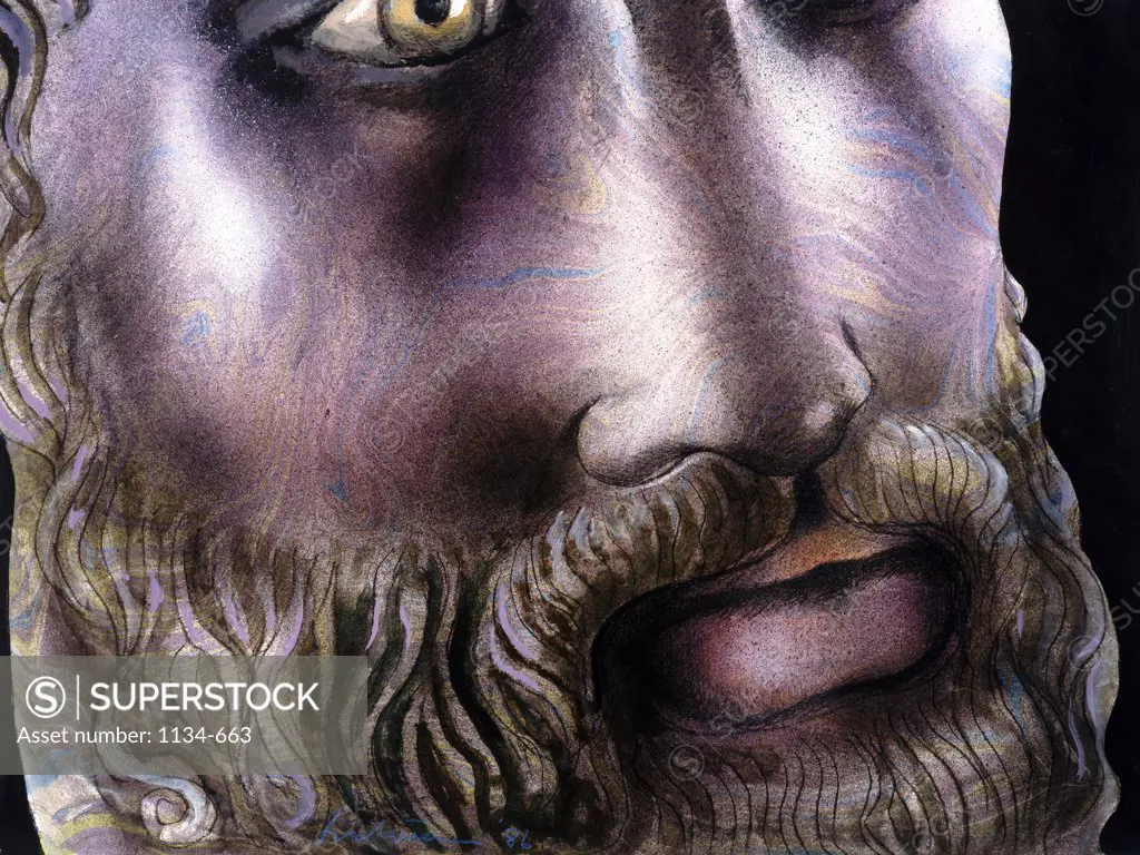 Odysseus by Harold Stevenson, 1986, (born 1929)