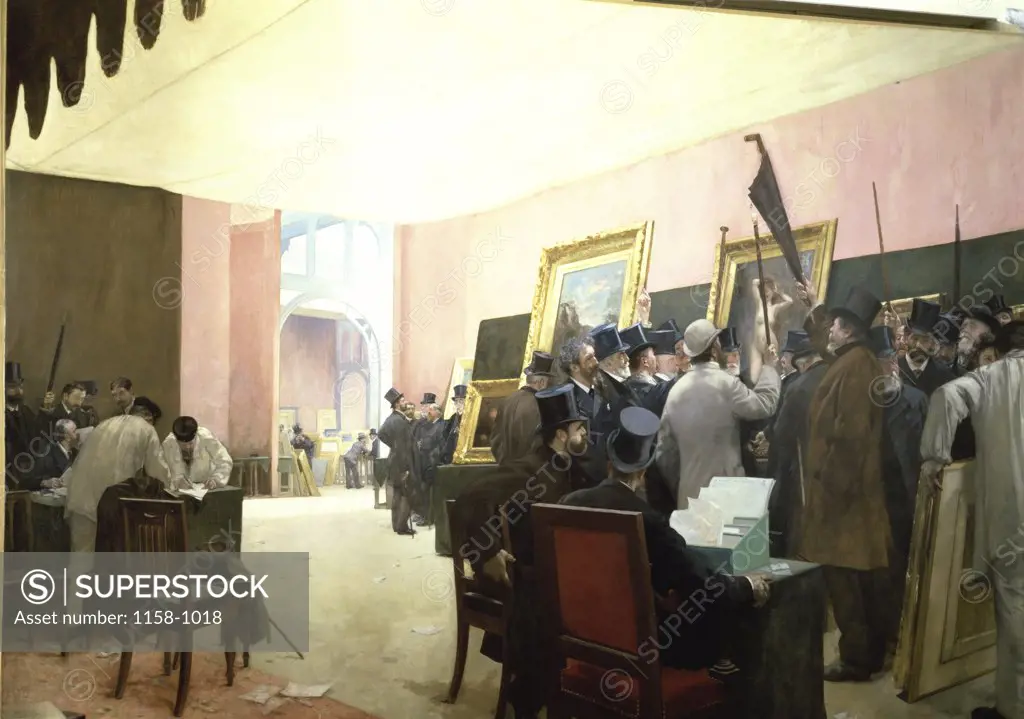 A Meeting of the Painting Jury ( Une Sance du Jury de Peinture)  1885 Henri Gervex (1852-1929/French)  Oil on canvas  Musee d'Orsay, Paris, France     