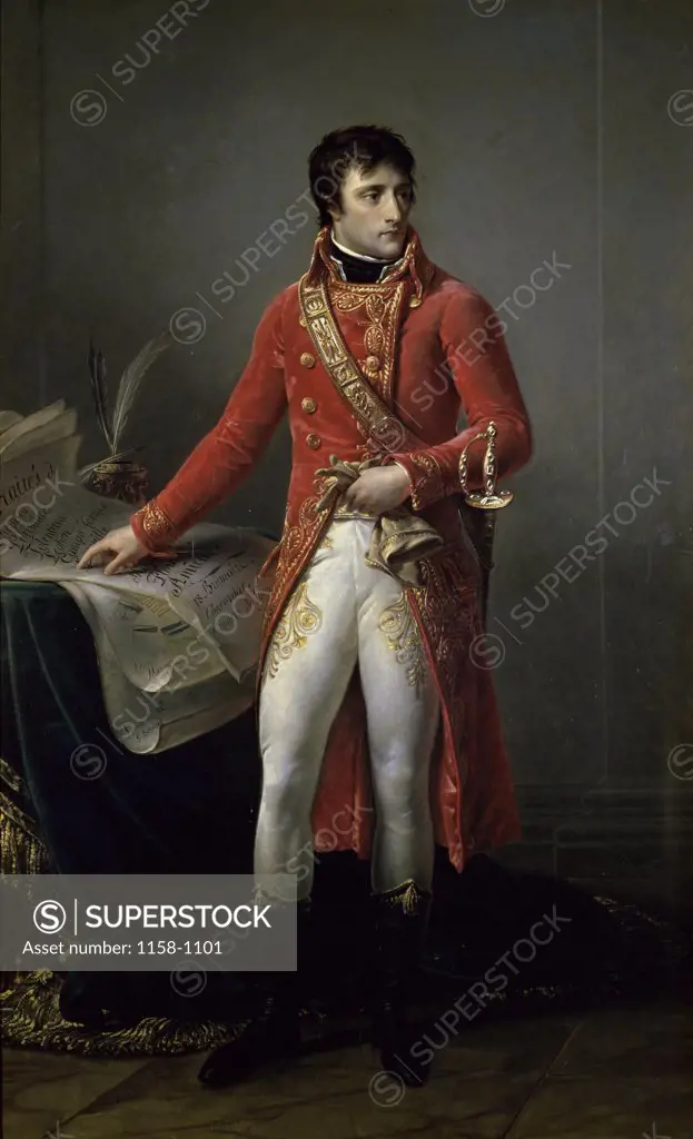 Portrait of Bonaparte  Baron Antoine Jean Gros (1771-1835/French) 