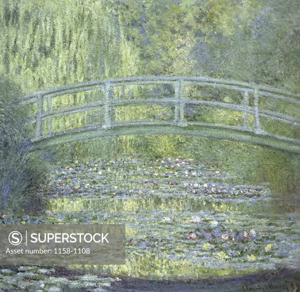 The Japanese Bridge (Le Pont Japonais) 1899 Claude Monet (1840-1926/French) Suzuki Collection, Tokyo 