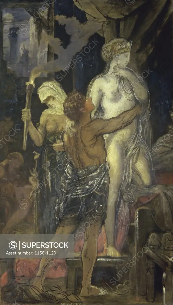 Messalina  (Messaline)  Gustave Moreau (1826-1898/French)  Musee Gustave Moreau, Paris 