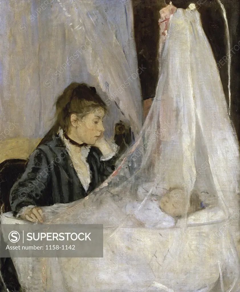 The Cradle (Le berceau)  1872  Berthe Morisot (1841-1895/French)  Musee d'Orsay, Paris 