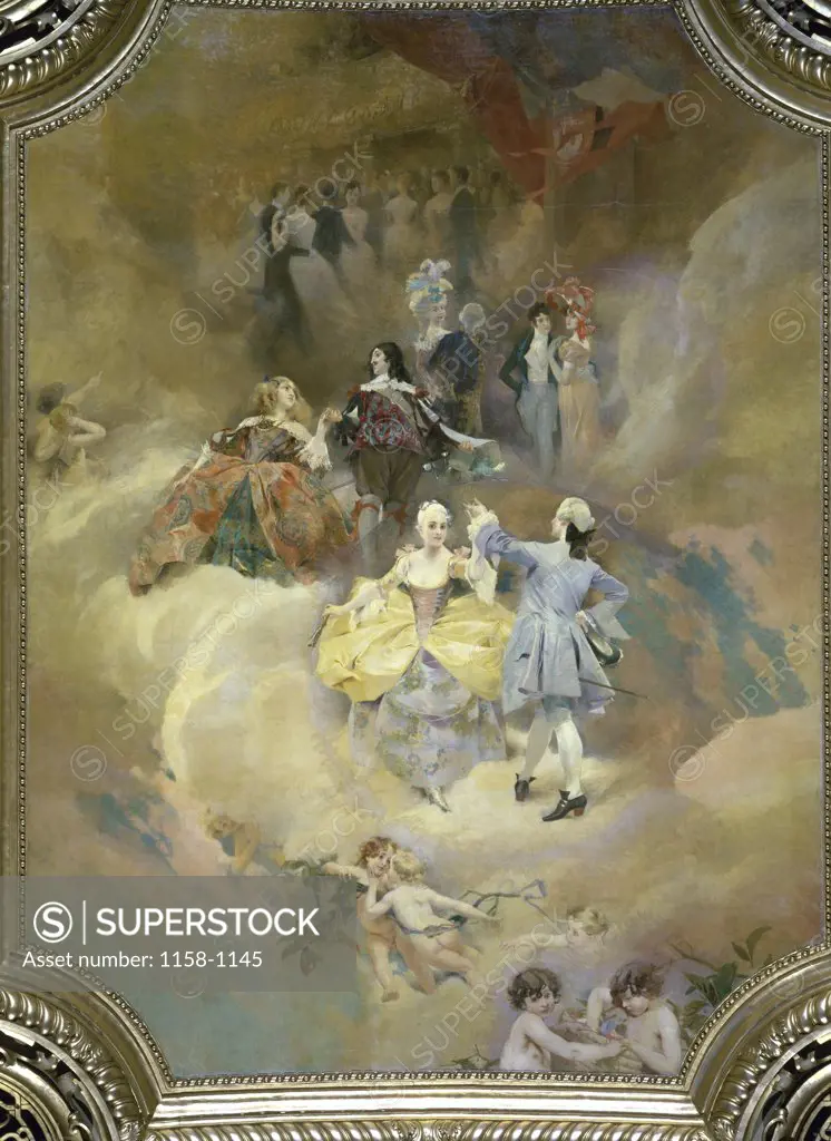 Dance through the Ages (La Danse  Travers les Ages) Aime Nicolas Morot (1850-1913/French) Hotel de Ville, Paris, France