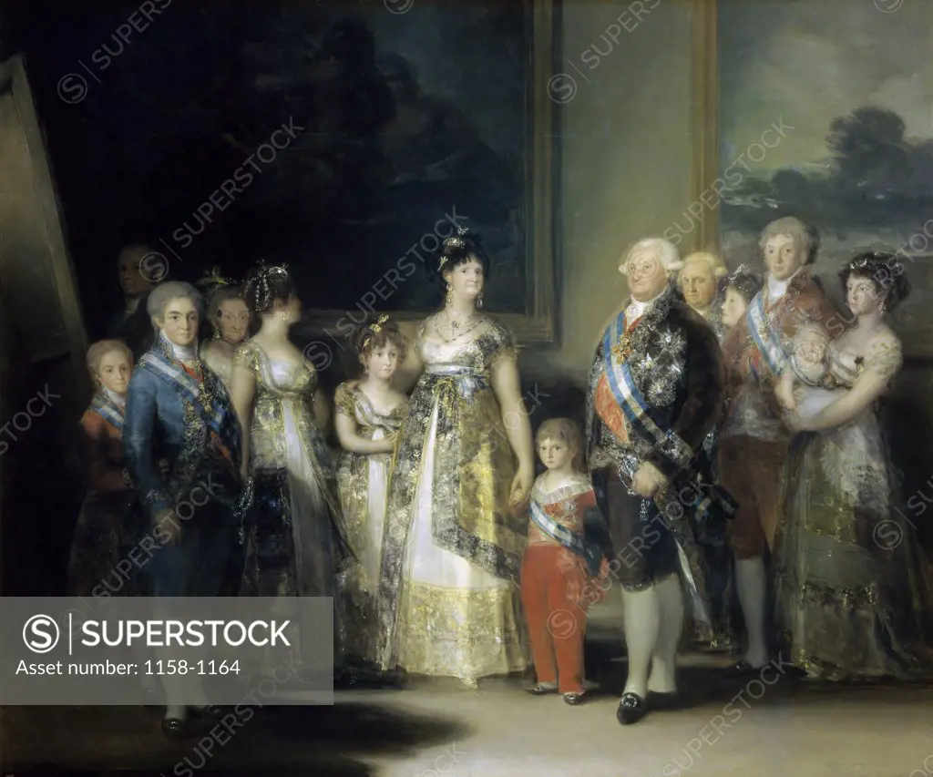 Charles IV and his Family  Francisco de Goya y Lucientes (1746-1828/Spanish)  Museo del Prado, Madrid 