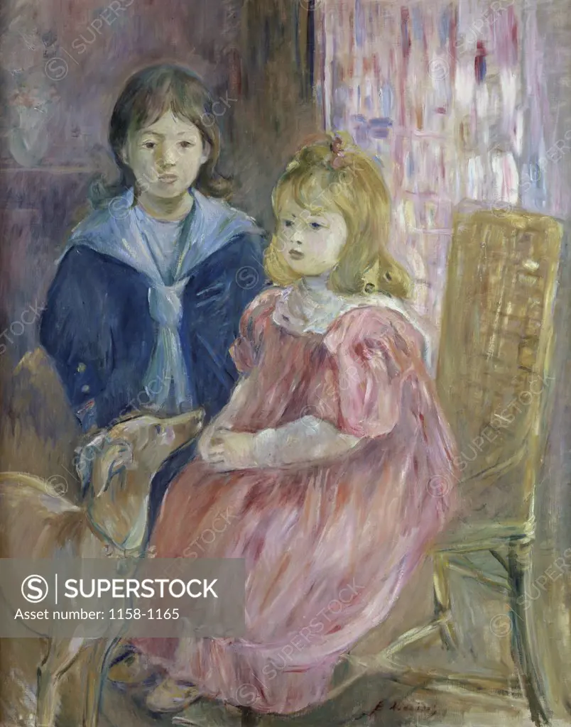 The Gabriel Children  (Les Enfants de Gabriel)  19th C.  Berthe Morisot (1841-1895/French)  Musee d'Orsay, Paris 