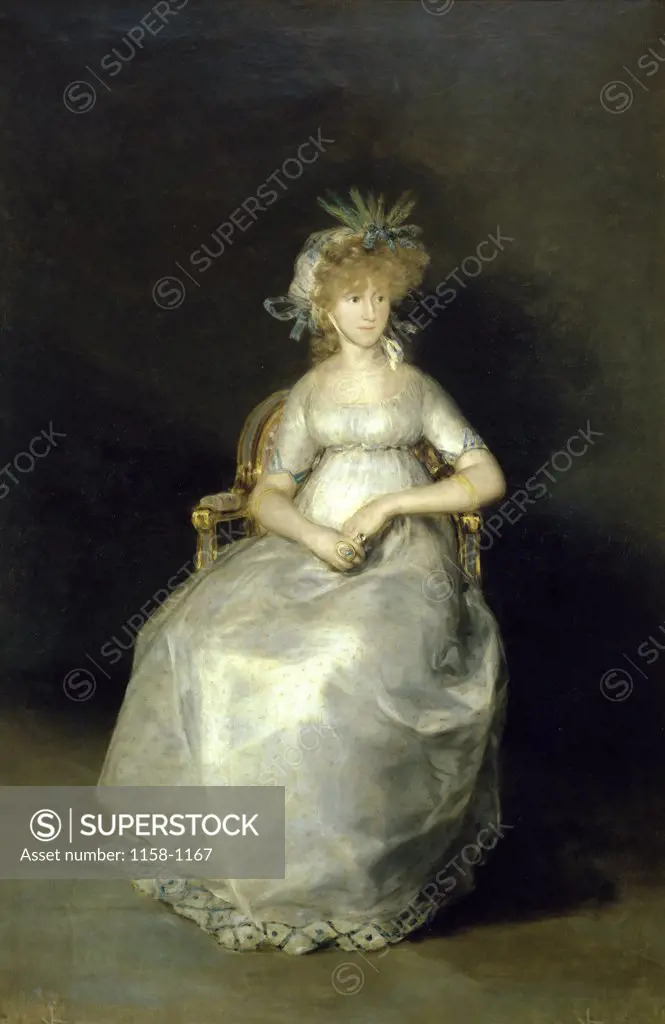 The Countess of Chichon (La Comtesse de Chichon) Francisco de Goya y Lucientes (1746-1828/Spanish)  Private Collection, Madrid 