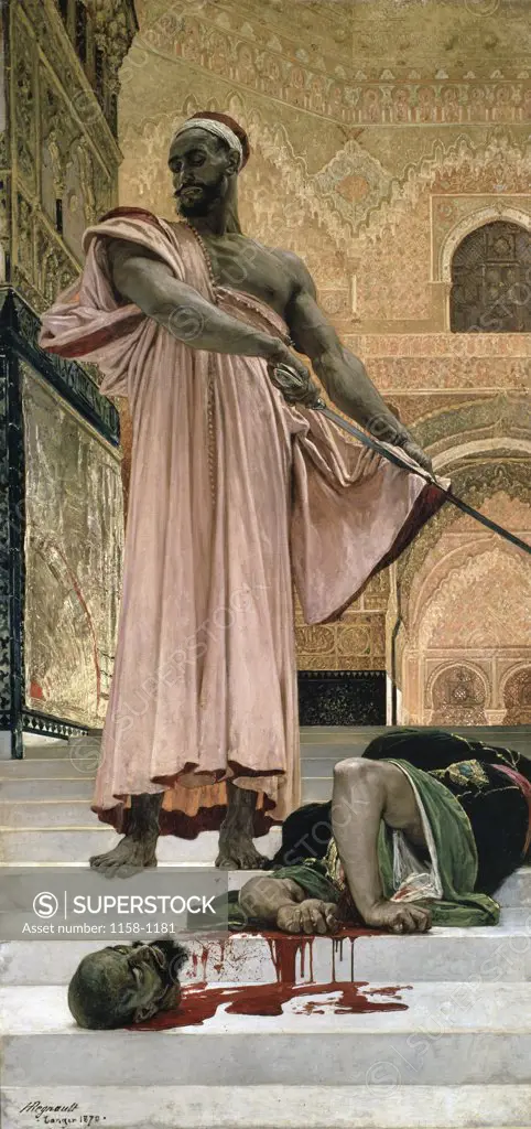 Execution Without Trial Under the Moorish Kings of Granada c. 1870  Henri Alexandre Georges Regnault (1843-1871/French)  Musee d'Orsay, Paris 