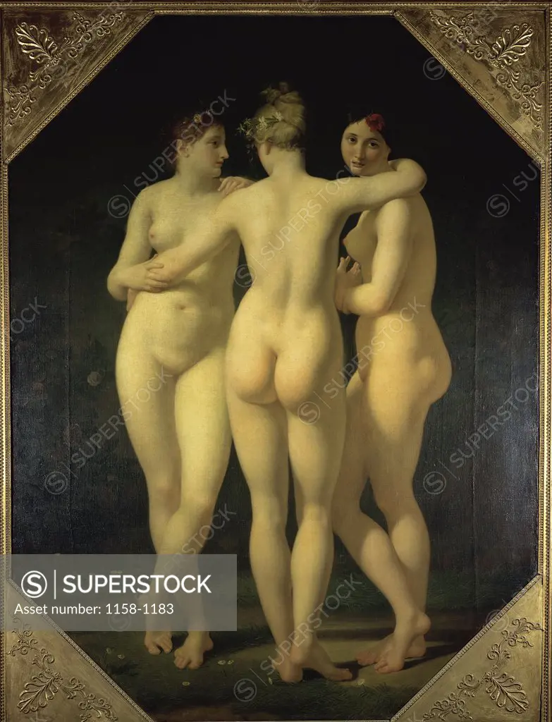 The Three Graces  (Les Trois Graces)  Henri Alexandre Georges Regnault (1843-1871/French)  Musee du Louvre, Paris 