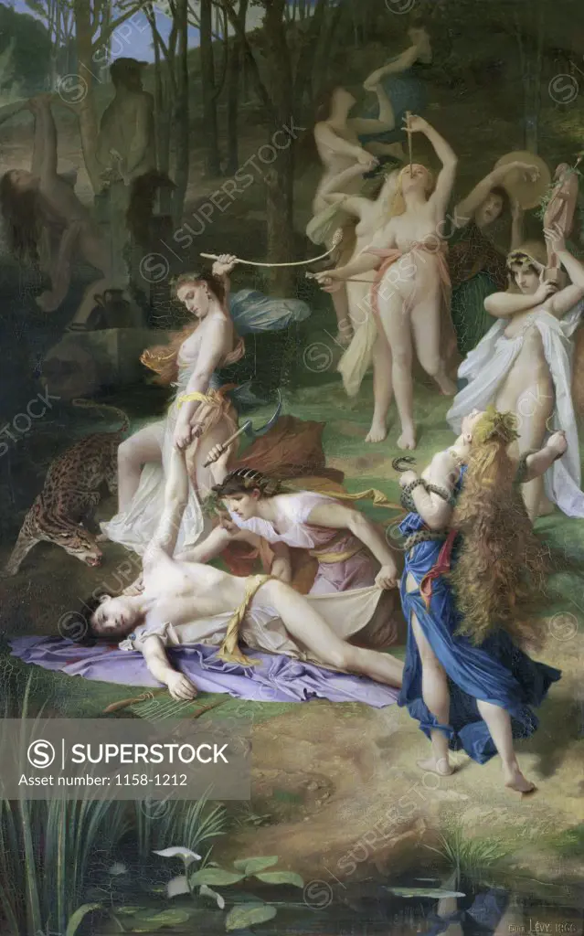 Death of Orpheus by Lucien Lvy-Dhurmen, 1866, 1865-1953, France, Paris, Musee d'Orsay,