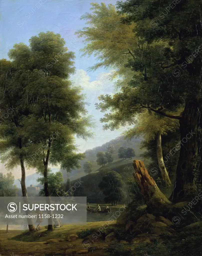 Idyllic Landscape (Paysage Idyllique)  c. 1810  Francois Edouard Bertin (1797-1871/French)  Musee des Beaux-Arts, Rouen 