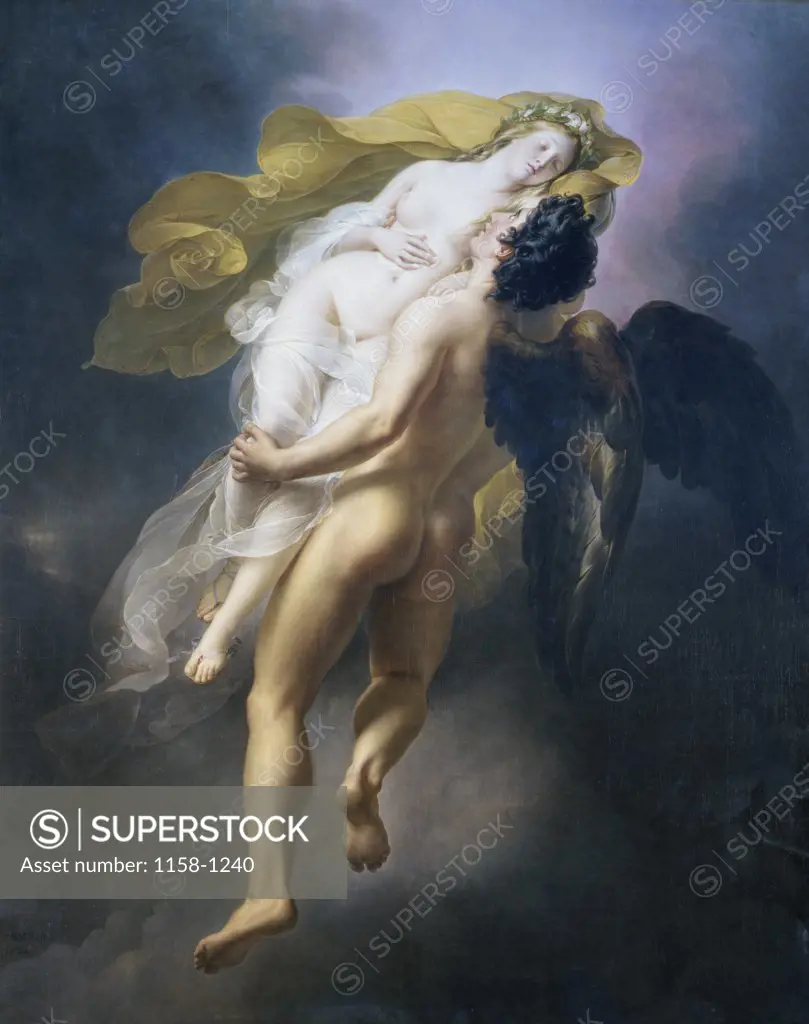 Oreithyia Taken Away by Boreas  Joseph Ferdinand Lacrenon (1794-1874/French) Oil on canvas Musee Girodet, Montargis 