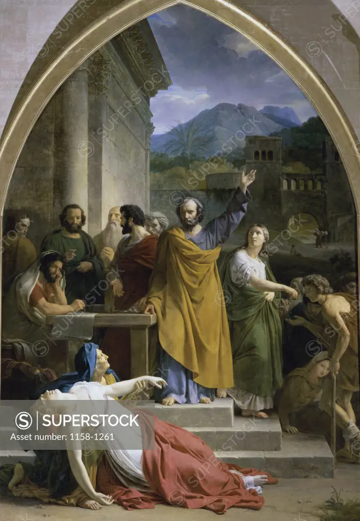 The Death of Sapphira Francis Eduard Picot (1786-1868/French)  Oil on canvas  Church of Saint Thomas Aquinas, Paris 