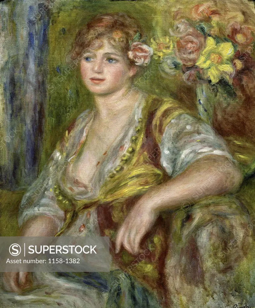 Blonde in Pink  (Blonde a la Rose)  Pierre-Auguste Renoir (1841-1919/French)  Musee de l'Orangerie, Paris 
