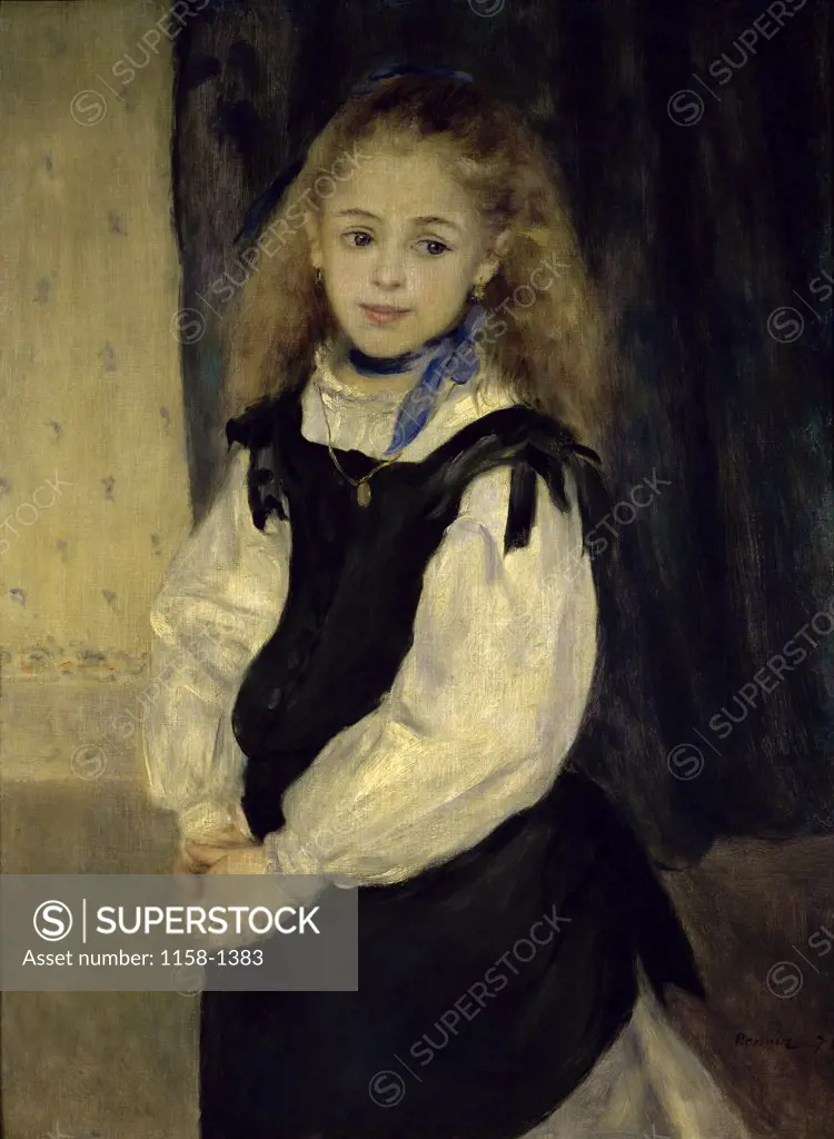 Portrait of Miss Legrand  (Portrait de Madamoiselle Legrand ) Pierre-Auguste Renoir (1841-1919/French)  McIlhenny Collection, Philadelphia 