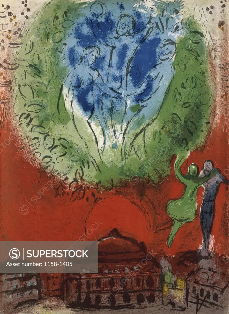 Opera by Marc Chagall, 1887-1985, France, Paris, Galerie Maeght