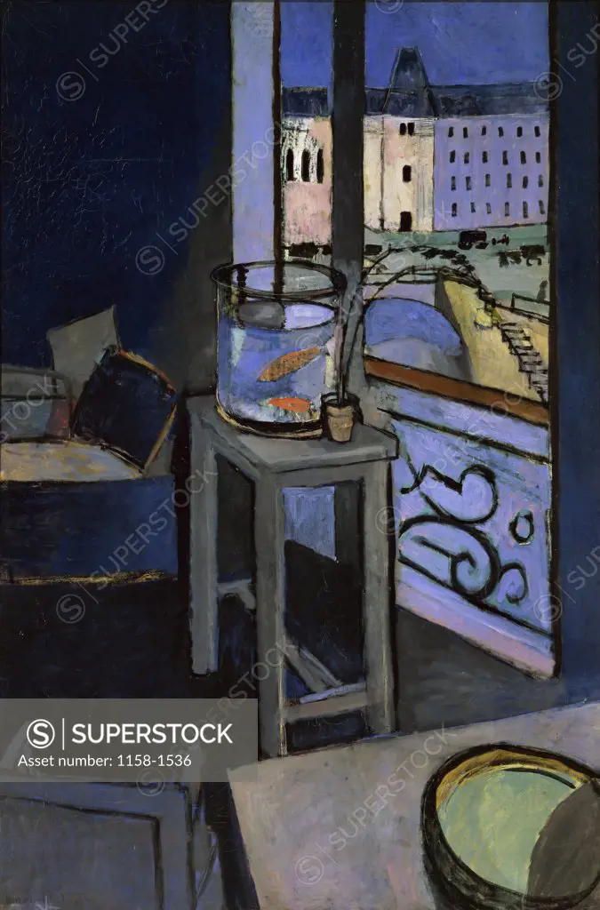 Interieur, bocal de poissons rouges by Henri Matisse, 1914, 1869-1954, France, Paris, Musee National d'Art de Moderne