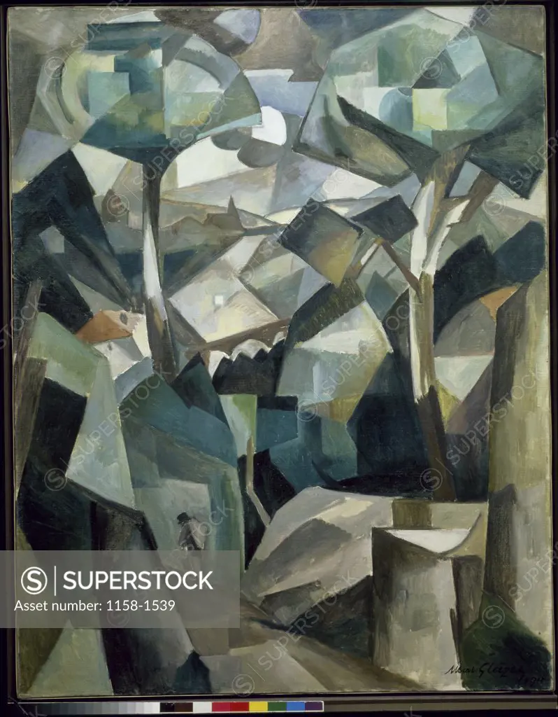 Paysage by Albert Gleizes, 1881-1953, France, Paris, Centre Georges Pompidou, French Musee National d' Art Moderne
