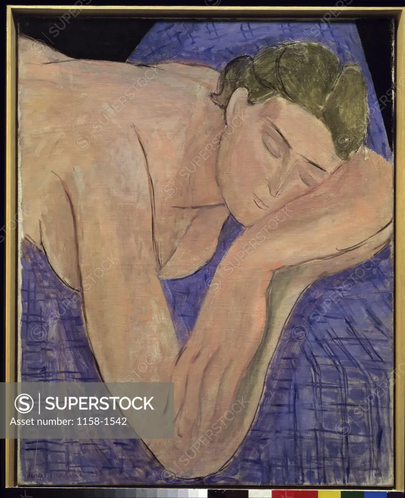 The Dream by Henri Matisse, 1935, 1869-1954, France, Paris, Musee National d'Art de Moderne