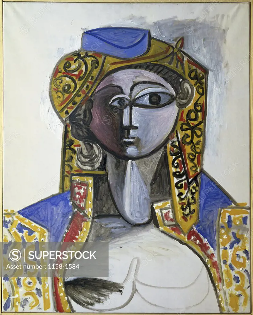 Jacqueline in Costume by Pablo Picasso, 1955, 1881-1973, France, Mougins, Collection Jacqueline Picasso