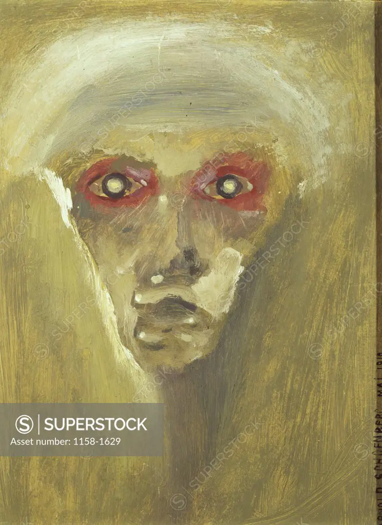 The Red Eyes by Arnold Schoenberg, 1910, 1874-1951, Germany, Munich, Lenbachaus
