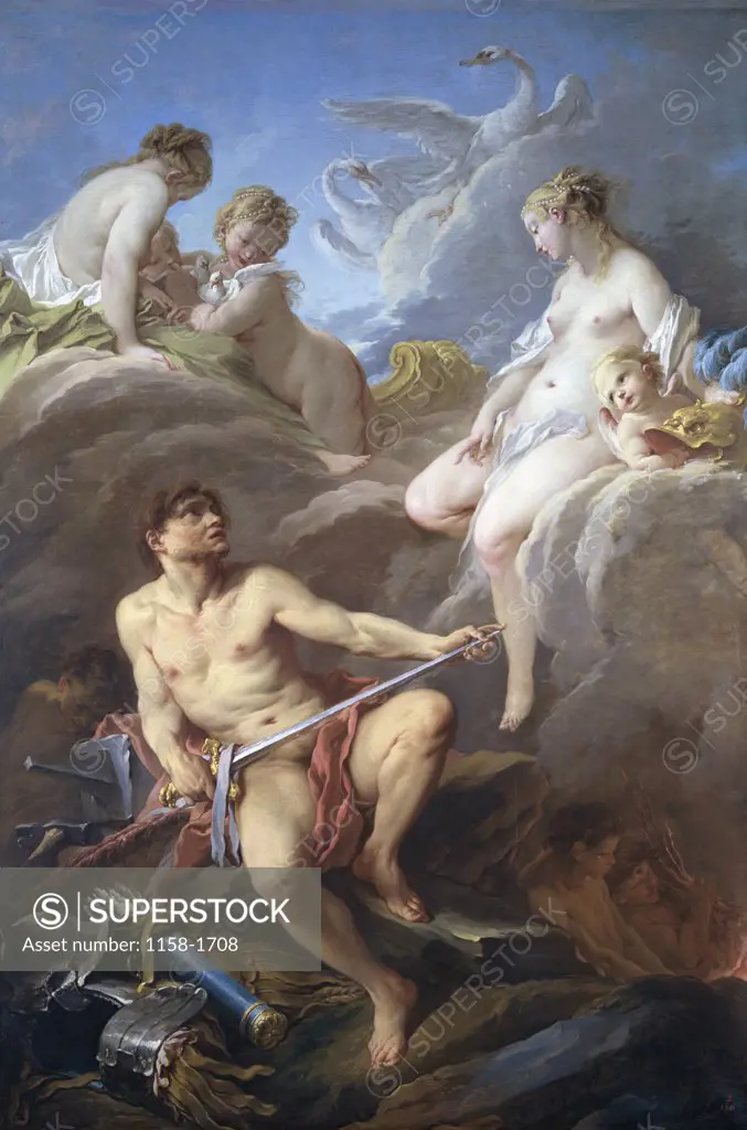 Venus Requesting Arms for Aeneas From Vulcan  1732  Francois Boucher (1703-1770/French)  Musee du Louvre, Paris 