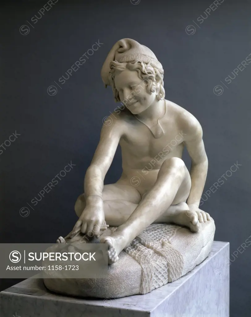 The Fisher Child  (Petit Pecheur)  Francois Rude (1784-1855/French)  Musee du Louvre, Paris 