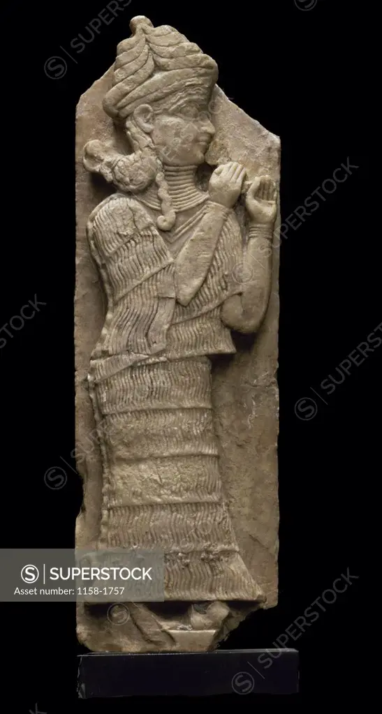Relief:  Goddess of Fragrance  Mesopotamian Art  Musee du Louvre, Paris  