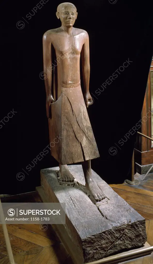 Chancellor Nakhti, sculpture, France, Paris, Musee du Louvre