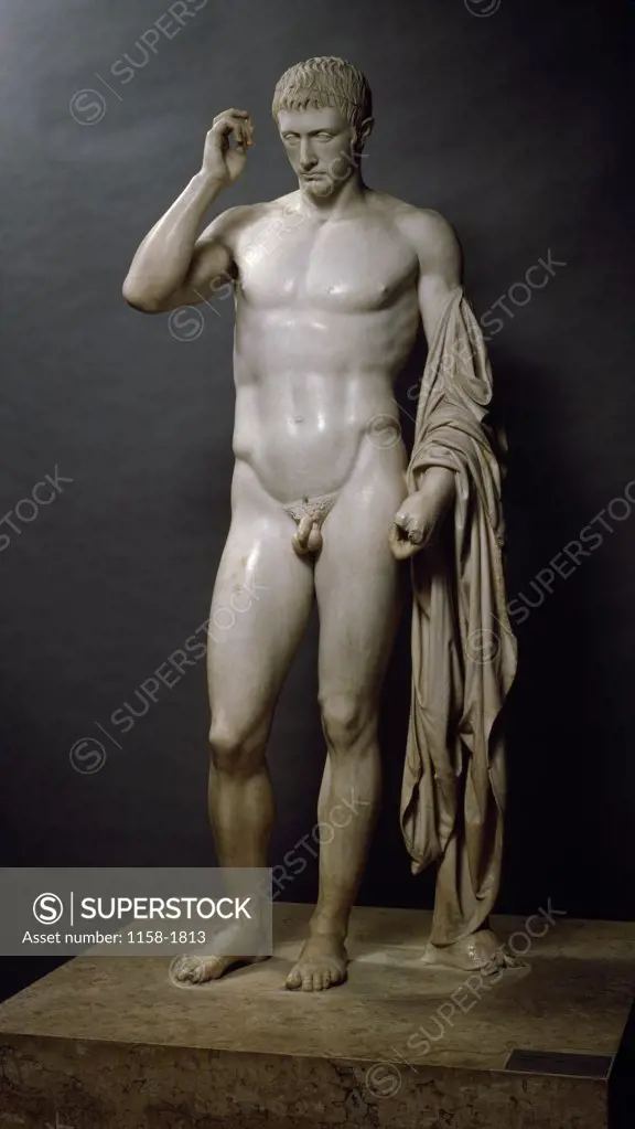 Marcellus as the God Hermes by Cleomenes the Athenian, marble, 1st century B.C., France, Paris, Musee du Louvre
