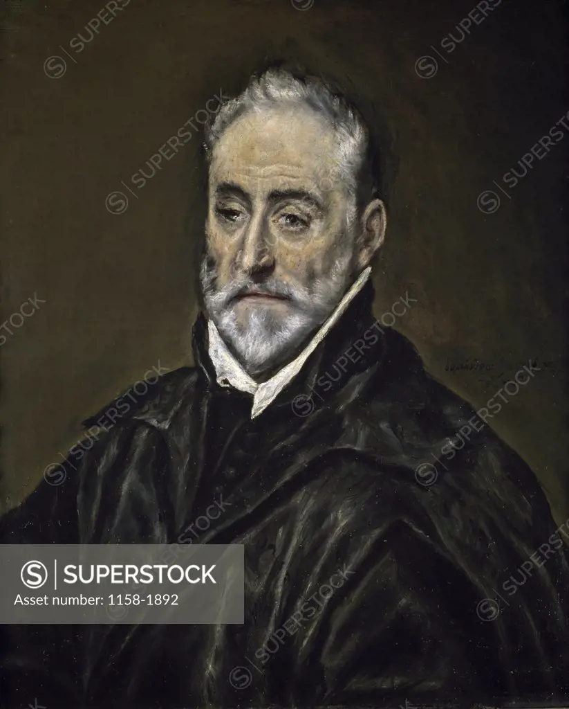 Portrait of Antonio Covarrubias by El Greco, (1541-1614), Spain, Madrid, Museo del Prado