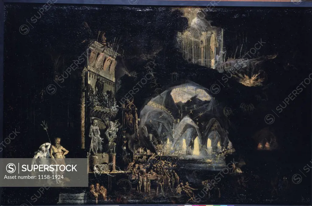 The Underworlds Monsu Desiderio (1593-1634  French) Musee des Beaux Arts, Besancon 