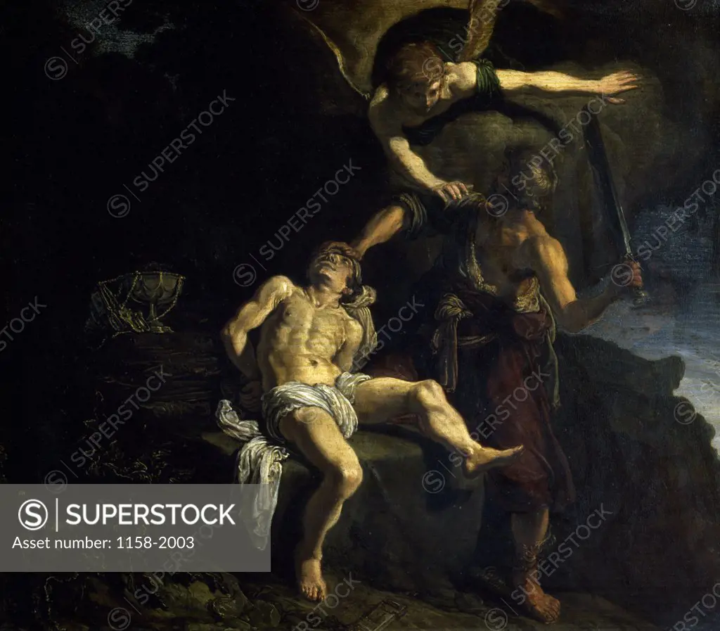 Abraham's Sacrifice by Pieter Lastman,  (1583-1633),  France,  Paris,  Musee du Louvre