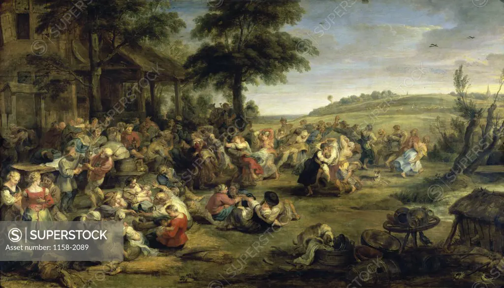 A Village Wedding 1640 Peter Paul Rubens (1577-1640/Flemish) Musee du Louvre, Paris, France