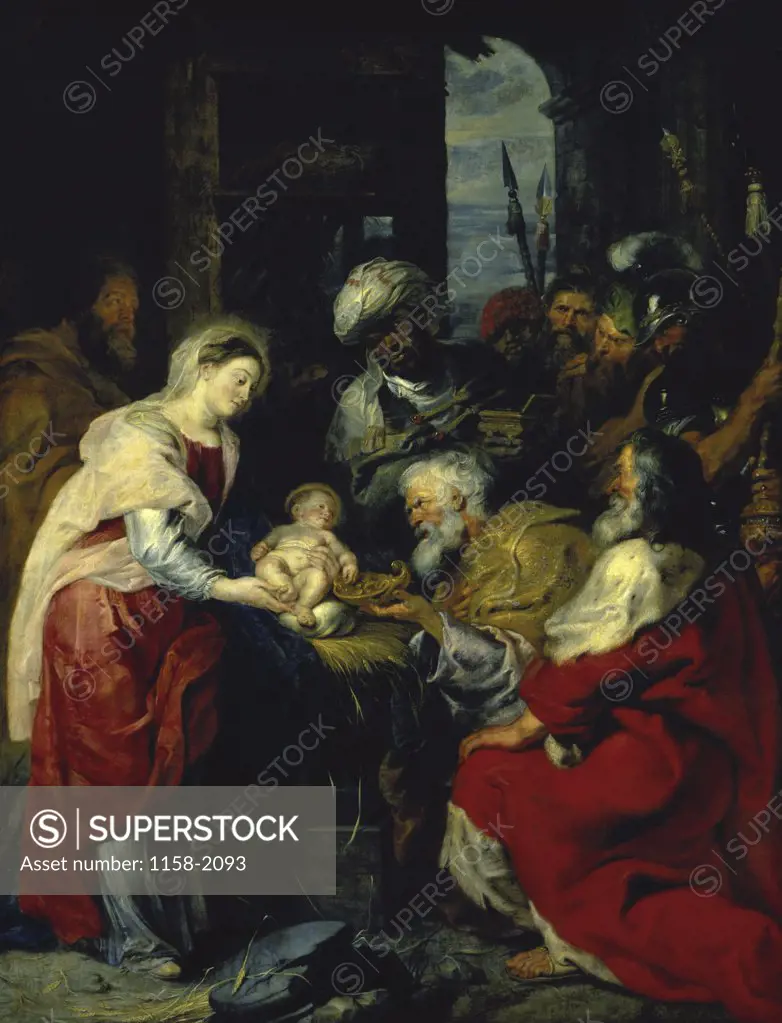 Adoration of the Kings 17th C. Peter Paul Rubens (1577-1640/Flemish) Musee du Louvre, Paris, France