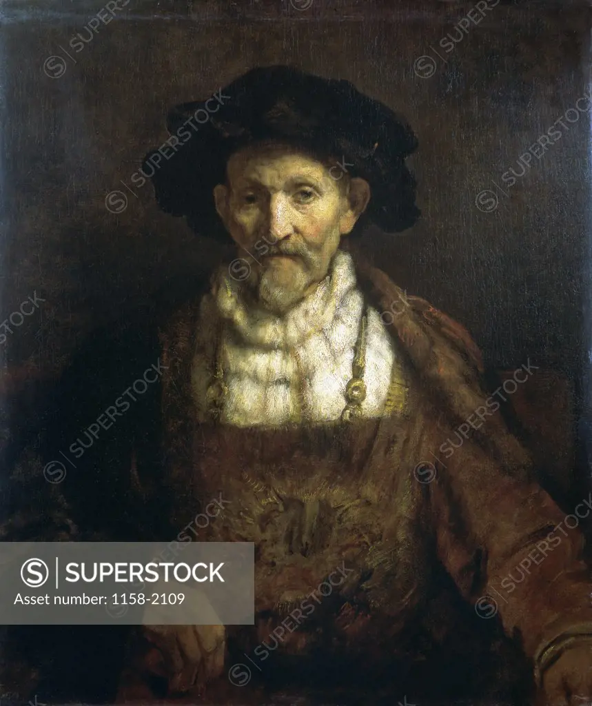Portrait of an Old Man 17th C.   Rembrandt Harmensz. van Rijn (1606-1669/Dutch)  Musee du Louvre, Paris 