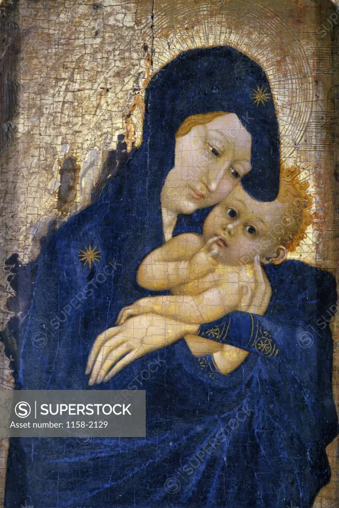 Virgin and Child,  School of Dijon,  Circa 1500,  oil on wood,  France,  Paris,  Musee du Louvre