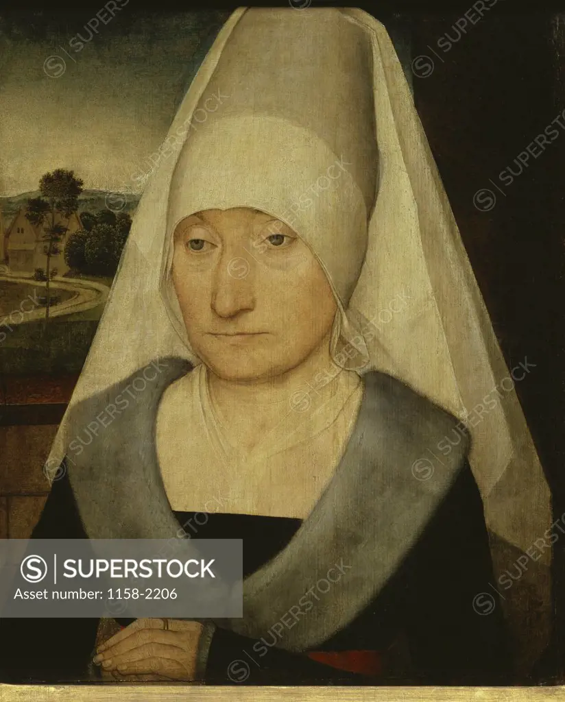 Portrait of an Old Woman  15th C. Hans Memling (c.1433-1494/Netherlandish) Oil on Wood  Musee du Louvre, Paris 