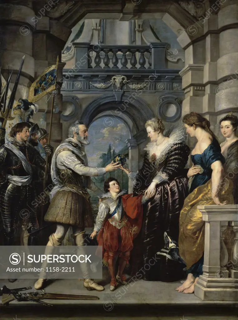 Institution of the Regency (Life of Marie de Medici, Queen of France) c.1622-25 Peter Paul Rubens (1577-1640/Flemish) Musee du Louvre, Paris, France