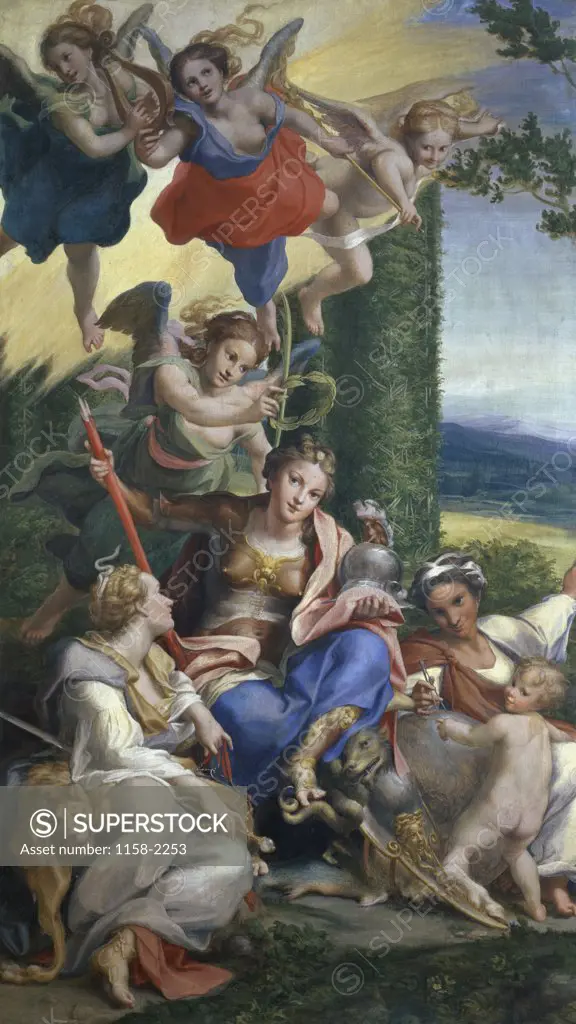 Allegory of the Virtues c. 1529/30  Antonio Allegri Correggio( ca. 1489/94-1534/ Italian) Muse du Louvre, Paris 