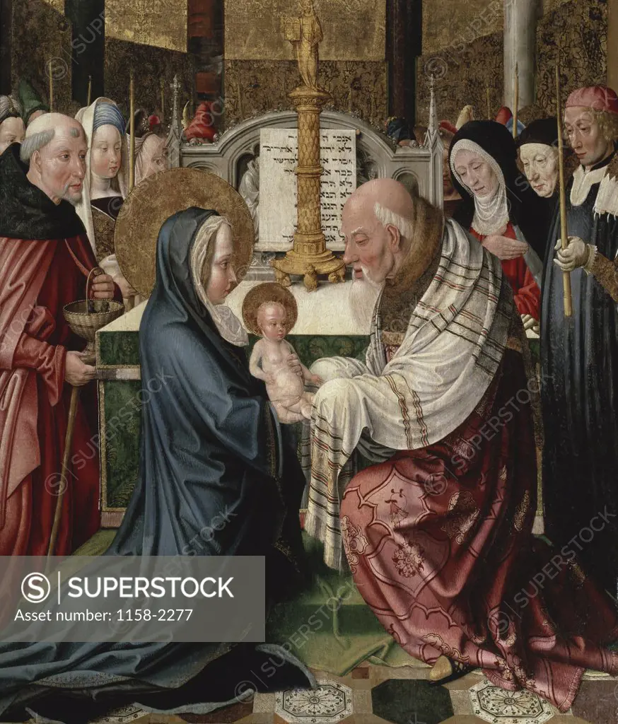 The Presentation at the Temple  Late 15th C.  Master of St. Severin (c. 1485-1515/German) 