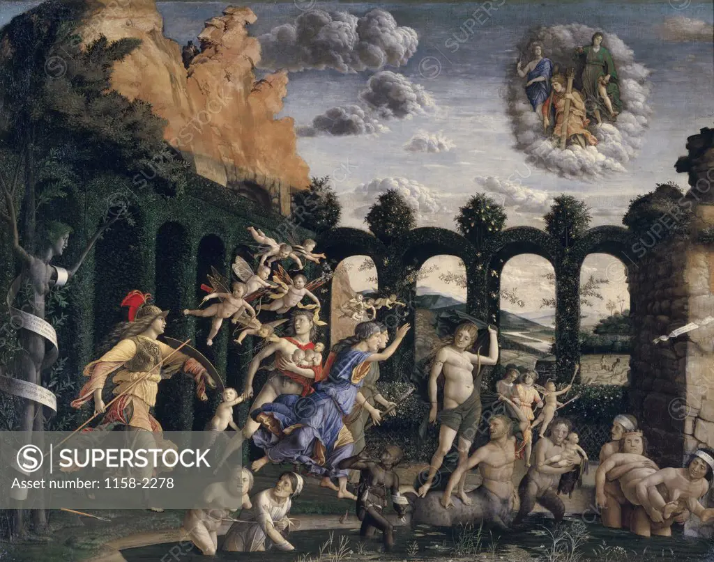 Minerva Chases the Vices from the Garden of Virtue  c. 1502  Andrea Mantegna (1431-1506/Italian)  Muse du Louvre, Paris 