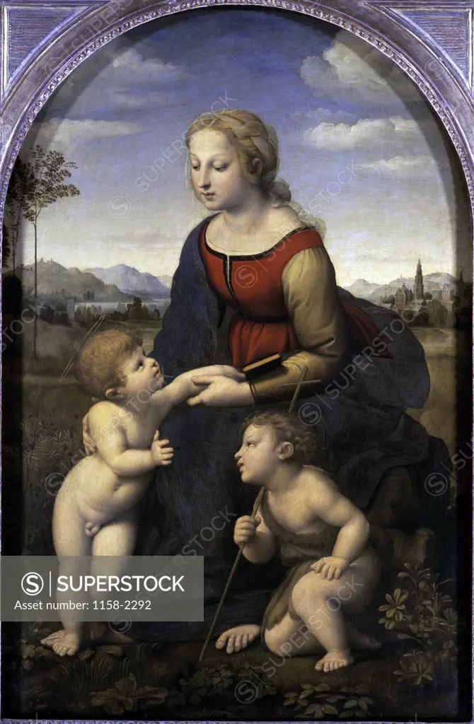 Virgin & Child with the Infant St. John the Baptist 1507 Raphael (1483-1520/Italian) Musee du Louvre, Paris