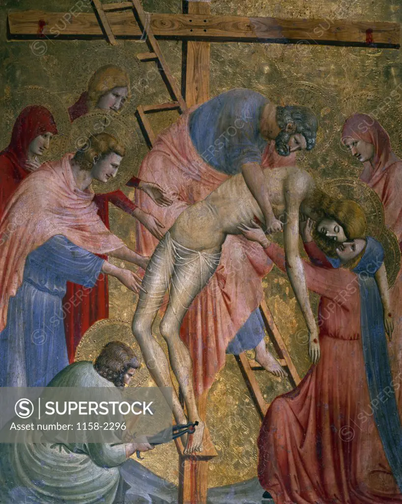 The Deposition from the Cross by Pietro da Rimini,  c. 1330-40,  (1309-1333),  Paris,  Musee du Louvre