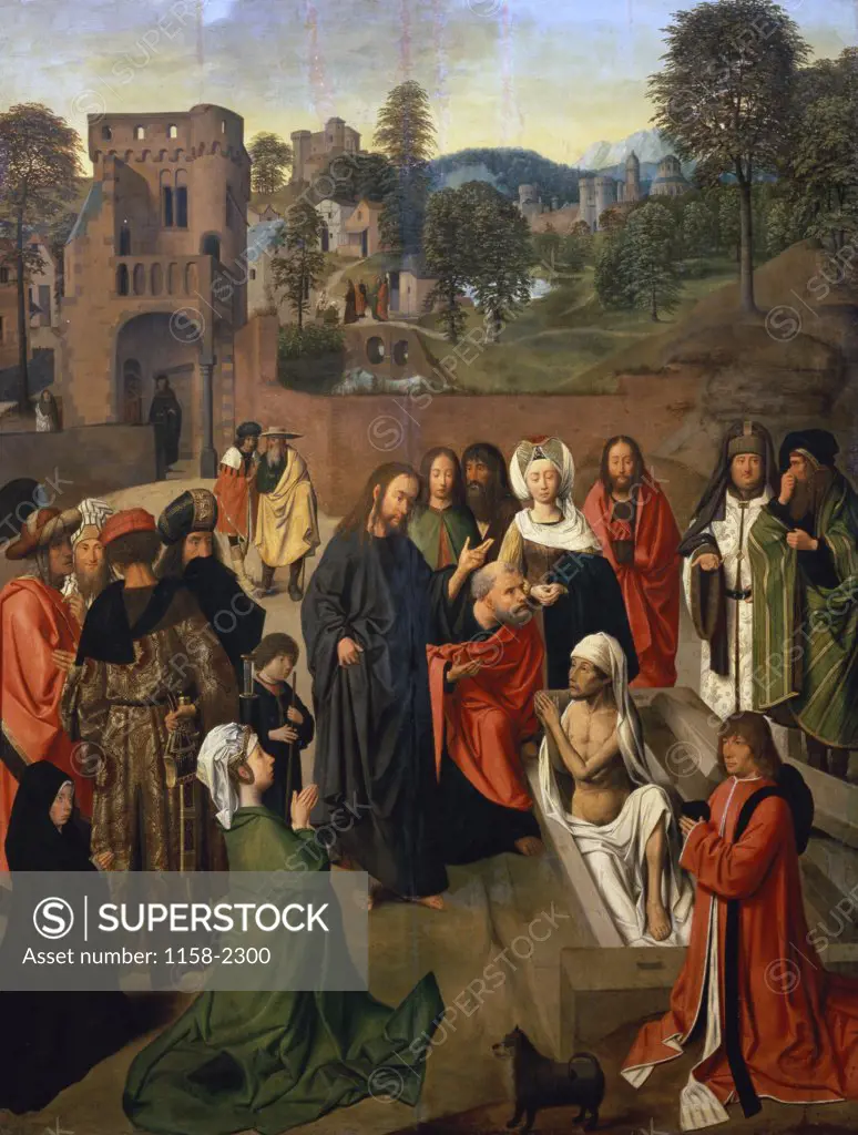 The Raising of Lazarus  15th C.  Geertgen tot Sint Jans (c. 1457-1495/Netherlandish)  Musee du Louvre, Paris 